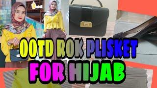 Mix and match rok plisket for hijab