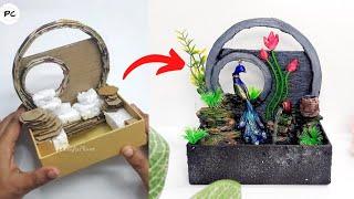 Beautiful showpiece making with waste materials  | cardboard craft ideas | PC Crafts Planet