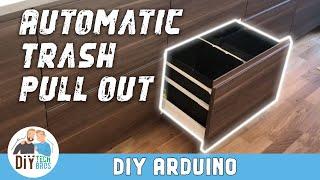 Automatic trash can pull out cabinet with Arduino (DIY)