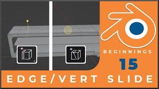 How to use Edge Slide & Vert Slide Tool in Blender: Tutorial 15 - Blender Beginner