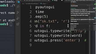 Send keystrokes with python to ANYTHING