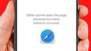 How to Fix Safari Cannot Open the Page Because Too Many Redirects Occurred ! iPhone - iPad