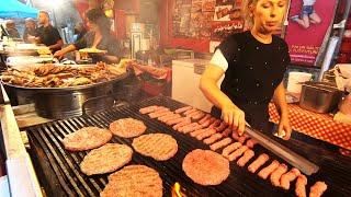 Street Food from Serbia. Giant Burgers, Handmade Sausages and more Grilled Meat