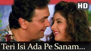 Teri Isi Ada Pe Sanam (HD) - Deewana Song - Shahrukh Khan - Rishi Kapoor - Divya Bharti