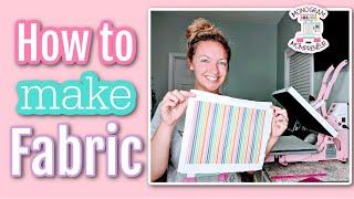 How to Make Your Own Custom Fabric | Sublimate Fabric | Making fabric for appliques! DIY Fabric