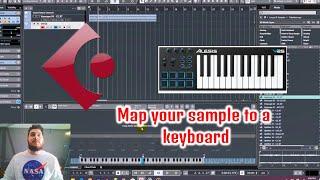 How to take a sample and map it to your MIDI keyboard using Cubase 10