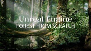 How to create forest in Unreal Engine 5 | Lighting, landscape, foliage | Exterior in Unreal Engine