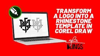 Transform a logo into a rhinestone template in Corel draw #1