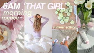 6AM “THAT GIRL” MORNING ROUTINE productive vlog, workouts + grwm!