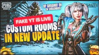 PUBG live custom rooms UC giveaway daily 10:00