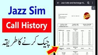 Check Calls History Of Your JAZZ Number (2023) | jazz call history kaise nikale @thetechtube
