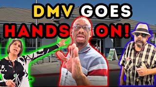 DMV Employee Goes Hands On! Threatens That The Cops Are Coming For Me.