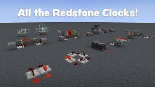 How to Build All the Redstone Clocks (1.19+) | Minecraft Tutorial