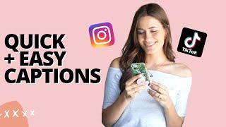 How to Quickly Add Captions to Your Instagram Reels & TikToks