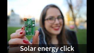 Solar energy click - features nano-power high-efficiency boost charger and buck converter device