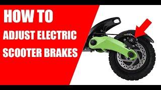 How to adjust the rear brake of CYBERBOT MINI electric scooter