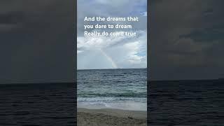 Somewhere over the rainbow, dreams to come true #rainbow #beach