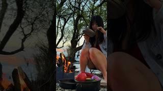 Outdoor Cooking ASMR | Preparing Delicious Dishes by the Freshwater Lake | Relaxing in Nature Part C