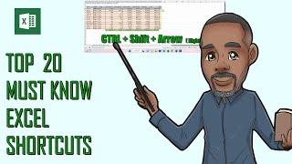 20 Must Know Excel ShortCuts | Save time and Increase Productivity