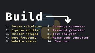 Let's Build 10 Python Projects