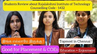 Students Review about Rajalakshmi Institute of Technology|1432|Placements & COEs|Edutainment Campus