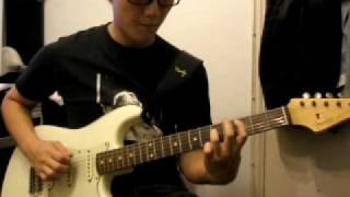 Raven Lee - Wing and a Prayer Main Riff Cover w/ Analogman Mini-Chorus