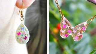 4 Most Amazing DIY ideas from epoxy resin/ cutest jewelry DIY/ Fancy resin ideas