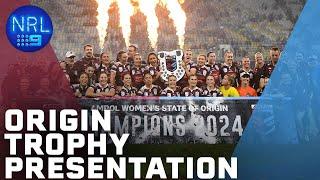 2024 Women's State of Origin Trophy Presentation | NRL on Nine
