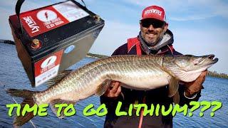 MUSKY FISHING & LITHIUM BATTERIES? My one year review of LYNAC LITHIUM! Q&A, my install and no BS!