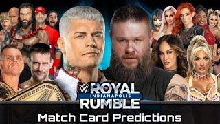 WWE Royal Rumble 2025 Match Card Predictions