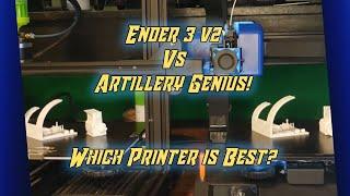 Ender 3 v2 Vs Artillery Genius! Multi Test, Which printer is best