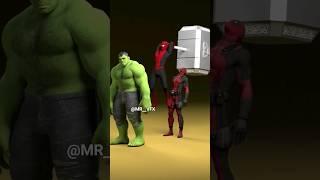 Marvel animation 41% hulk suffering by spider man                                          #shorts