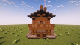 How To Build A Winter Cabin House In Minecraft