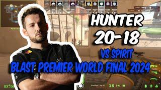 CS2 POV | G2 huNter (20/18) vs Spirit (Mirage) @ BLAST Premier World Final 2024