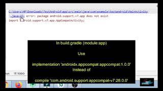 Error “package android.support.v7.app does not exist”
