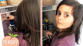 Funny Kids Who THOUGHT They Were Being Sneaky  | Peachy 2022