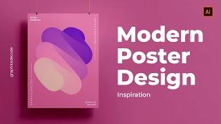 Modern Poster Design Tutorial | Illustrator