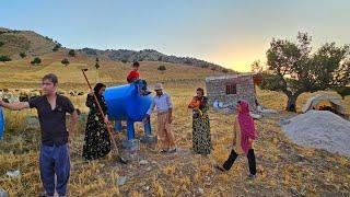 Plastering of Asghar nomadic house: purchase and installation of water tank