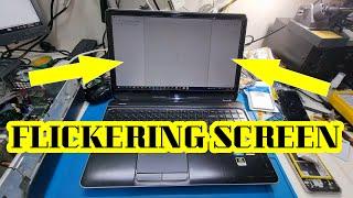 How to fix flickering on laptop screen #hp #hplaptop #diy #repairing #restoration #viralvideo