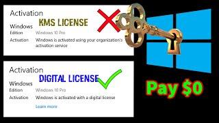 Get Windows 10 Digital License || Step-By-Step | For Lifetime || CMD | For FREE || Hacking Info