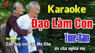 Karaoke ĐẠO LÀM CON Tone Nam - Beat Chuẩn Dễ Hát 2020 | NhP Karaoke