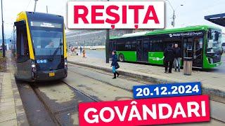 Vizităm REȘIȚA! Scurtă CĂLĂTORIE CU NOUL TRAMVAI în Govândari!