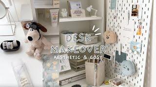 desk makeover [part 1] ︎ | aesthetic, cosy & minimalist 