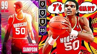 DARK MATTER RALPH SAMPSON GAMEPLAY! THIS 7’4 GIANT IS A TOP 5 CENTER IN NBA 2K23 MyTEAM!