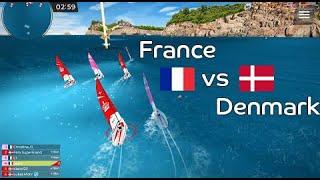 FRANCE vs DENMARK Team Race Virtual Regatta Inshore