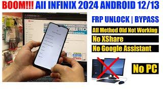 All Infinix FRP Bypass 2024 Without pc | infinix Android 12/13 Google Account Remove