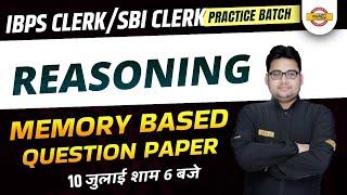 IBPS CLERK/SBI CLERK REASONING Classes | REASONING MEMORY BASED QUESTION PAPER | BY SANDEEP SIR