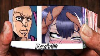 Anime VS Reddit | the rock reaction meme | Flipbook