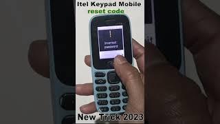 How To Reset Itel Button Phone Reset Code 2023 | Itel Keypad Mobile Ka Reset Code Kaise Tode