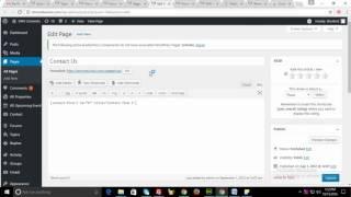 how to edit  contact  us page text in wordpress